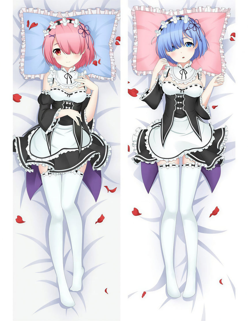 Re Zero Rem en Ram Dakimakura 2