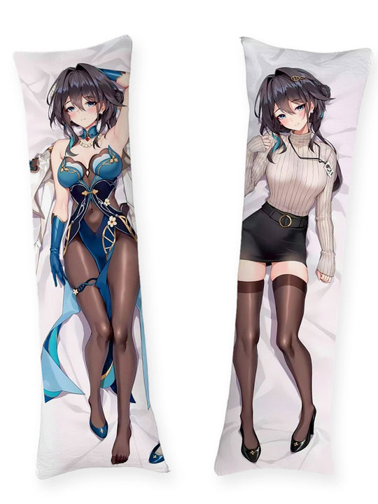 Ruan Mei Qipao en Geribbelde Trui Dakimakura