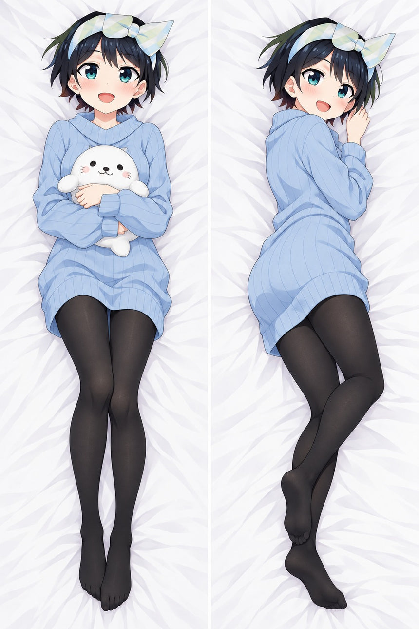 Ruka Sarashina Blue Sweater Dress Body Pillow