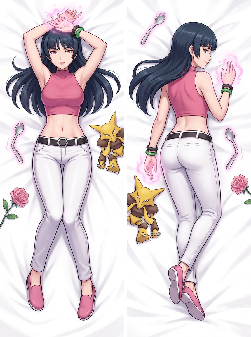 Sabrina Pokemon Psychic Croptop Dakimakura