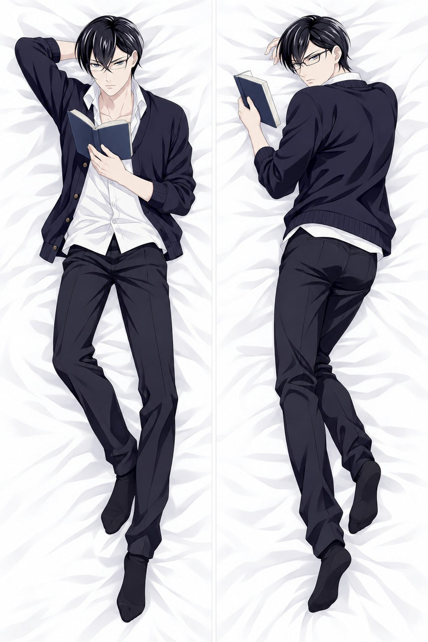 Sakamoto Reading Cardigan Body Pillow