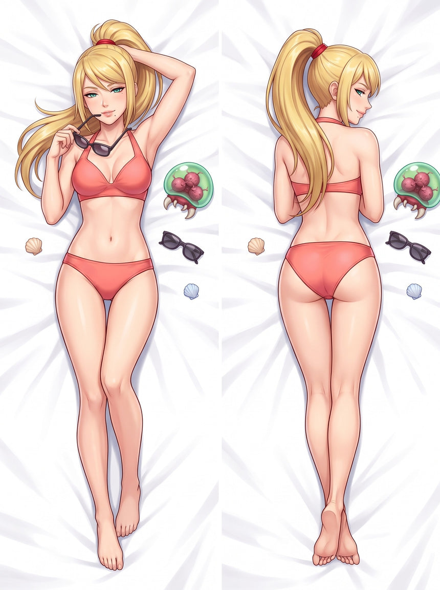 Samus Aran Koraal Bikini Pin Up Dakimakura