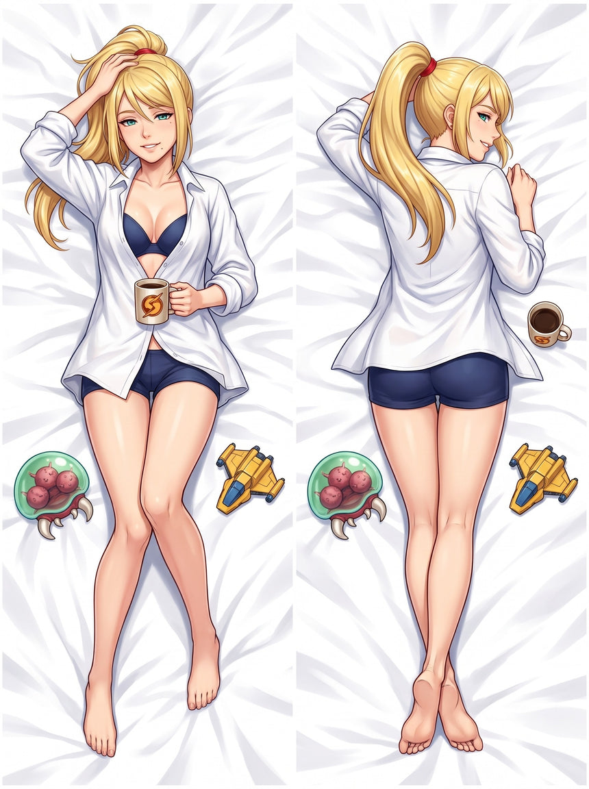 Samus Aran Vrij van Dienst Open Blouse Dakimakura
