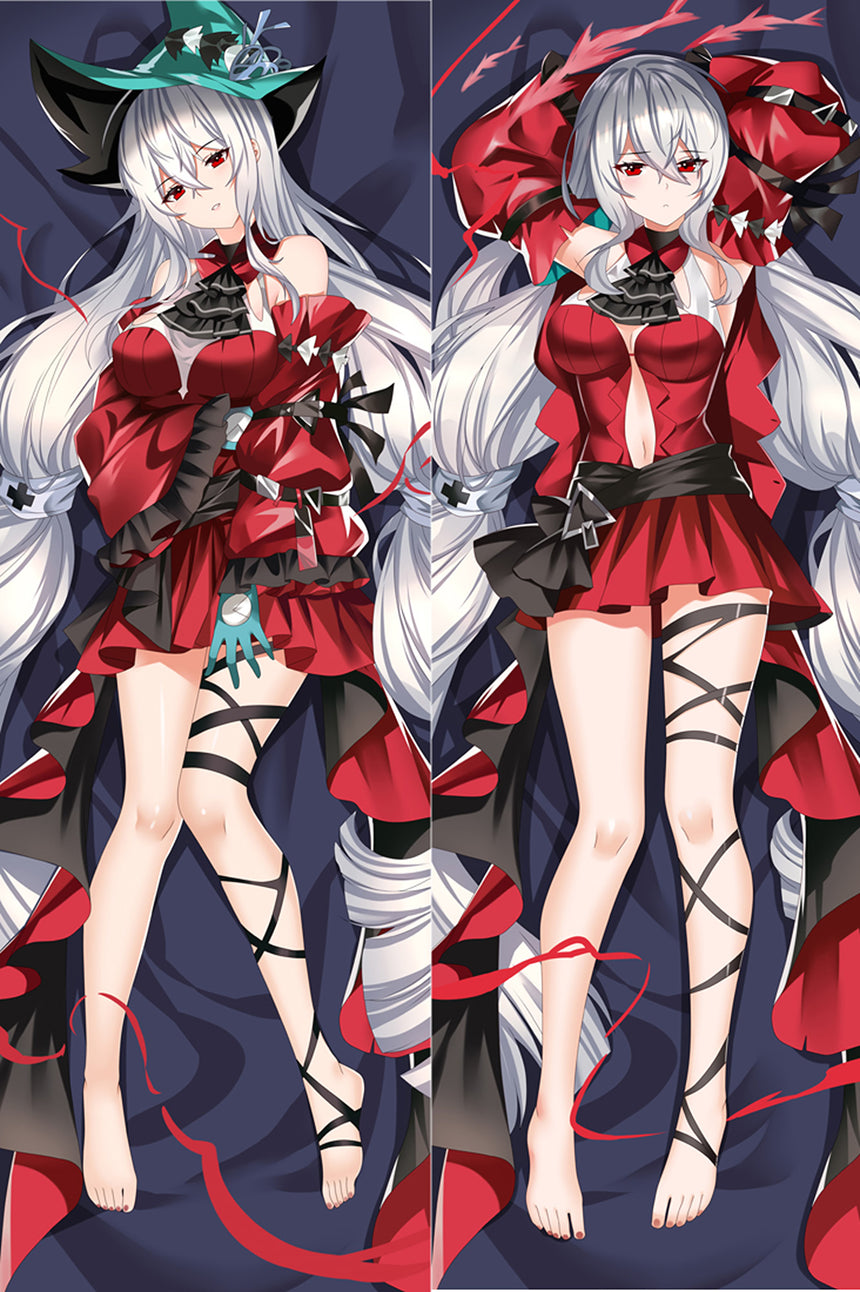Skadi Karmozijnrode Jurk Dakimakura