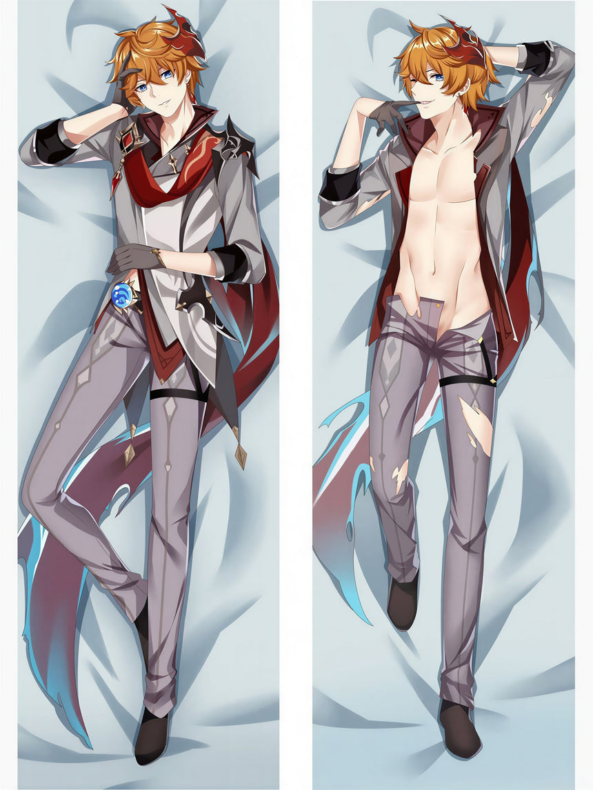 Tartaglia Zonder Shirt Dakimakura 2