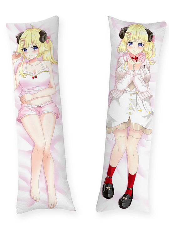 Tsunomaki Watame Pyjama en Witte Jurk Dakimakura