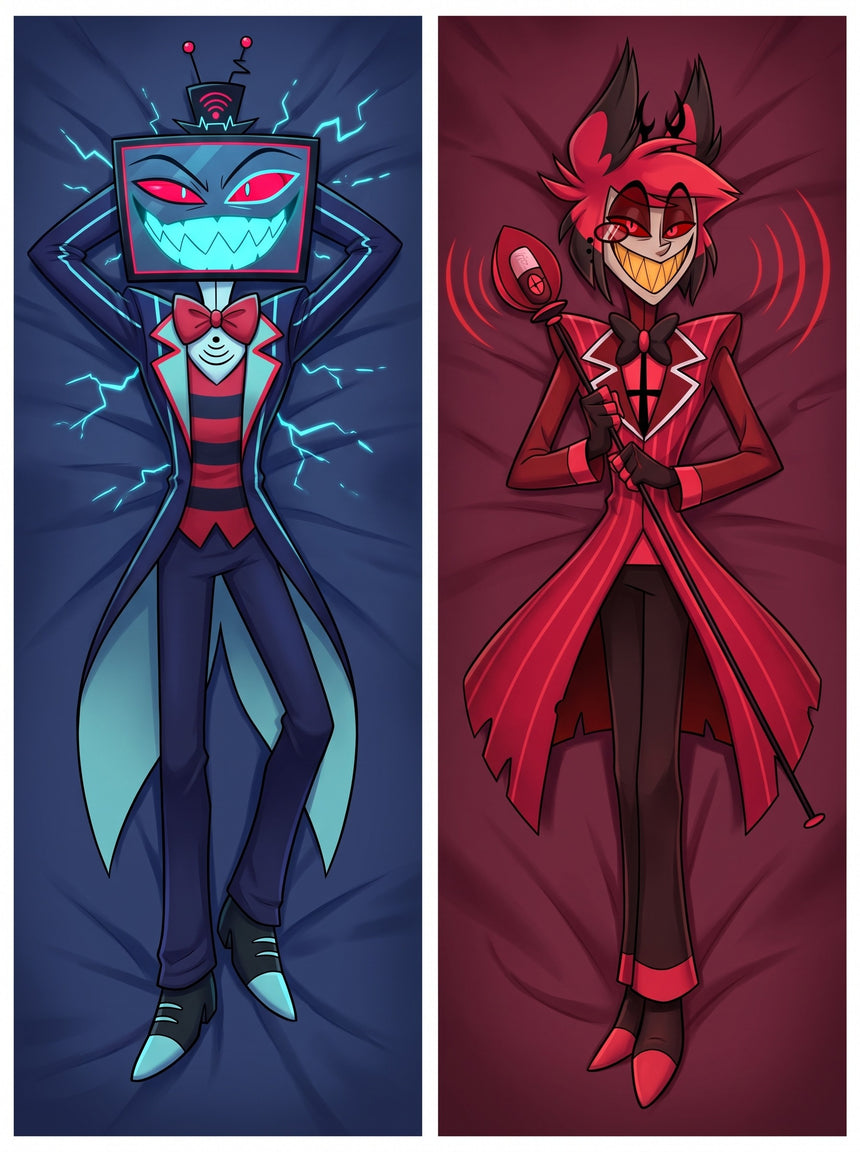 Vox en Alastor Radio Rivalen Dakimakura