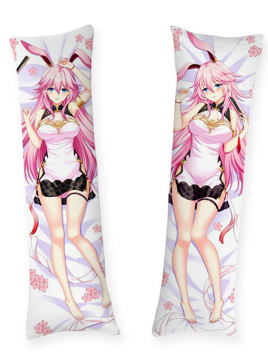 Yae Sakura Qipao met Jarretels Dakimakura