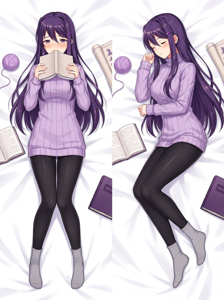 Yuri DDLC Paarse Coltrui Dakimakura