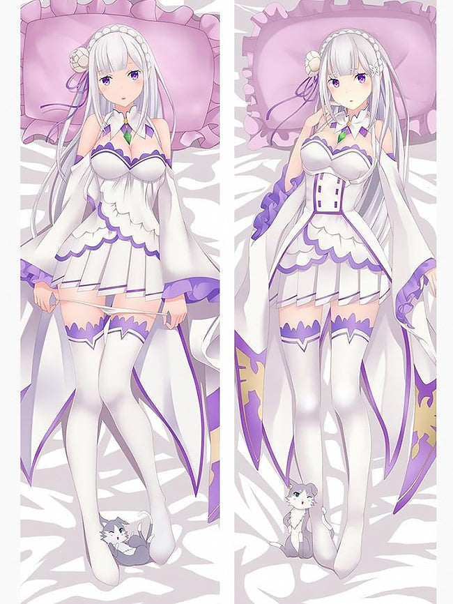 Emilia Body Pillow <br/>  Emilia Kawaii