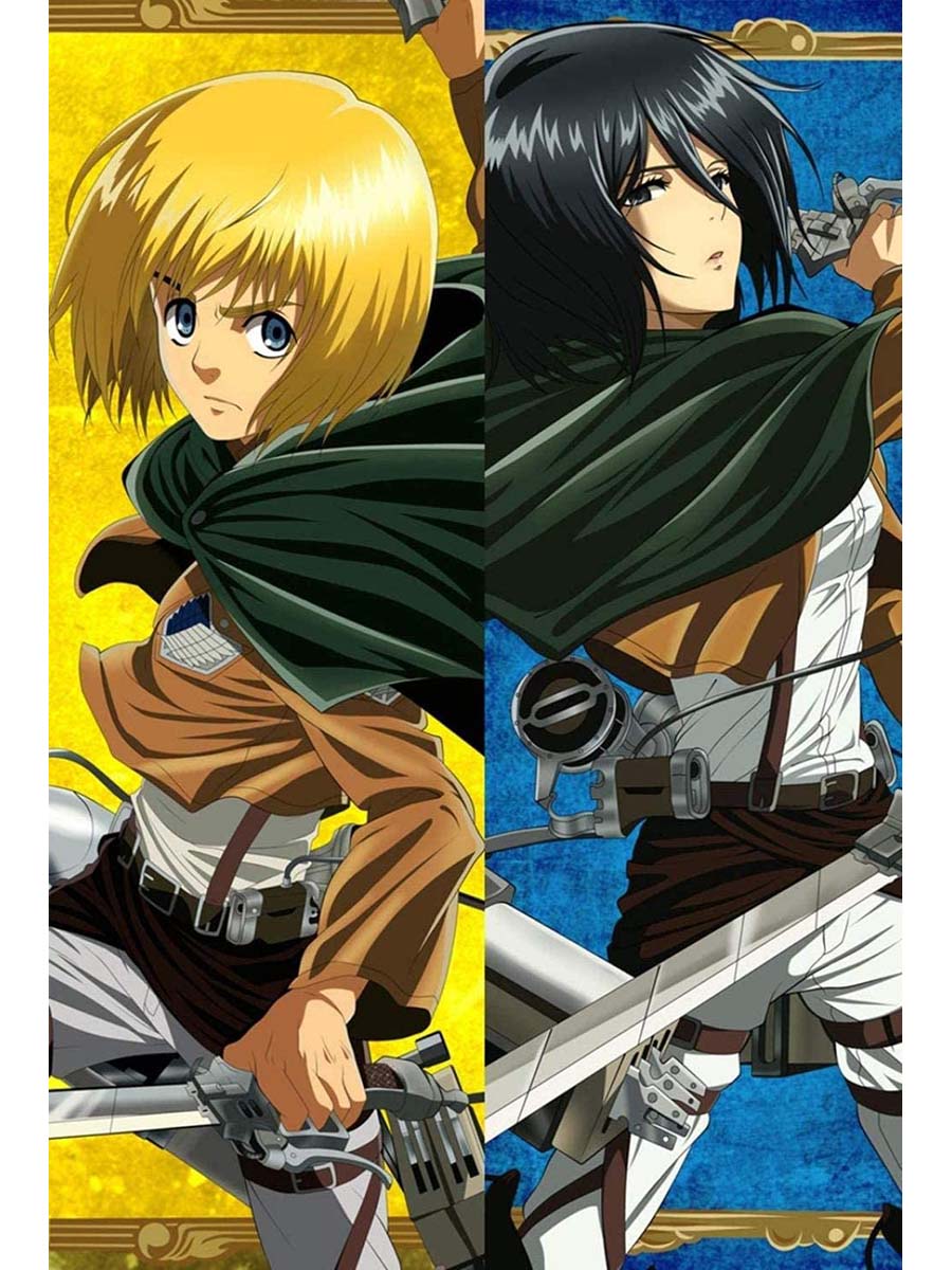 Armin Attack on Titan <br/> Armin and Mikasa Body Pillow